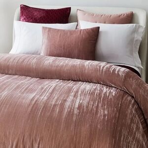 West Elm Velvet King duvet cover